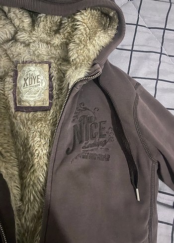 Y2k tüylü peluş sweatshirt hırka - Görsel 3