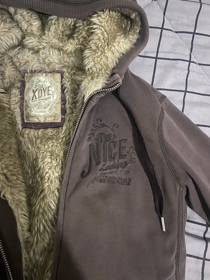 Y2k tüylü peluş sweatshirt hırka - Görsel 3