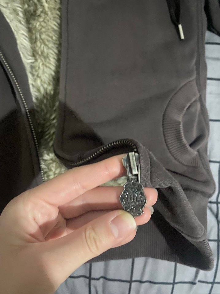 Y2k tüylü peluş sweatshirt hırka - Görsel 5