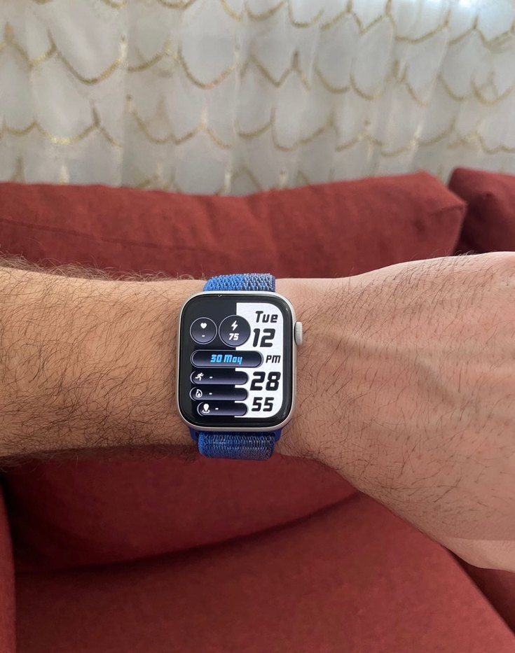 Lacivert nike apple watch kordon 38mm 44mm - Görsel 3