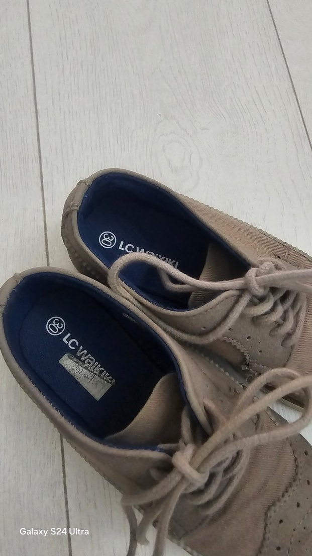 Bej Süet Erkek Çocuk Özel Gün Ayakkabısı - Görsel 3