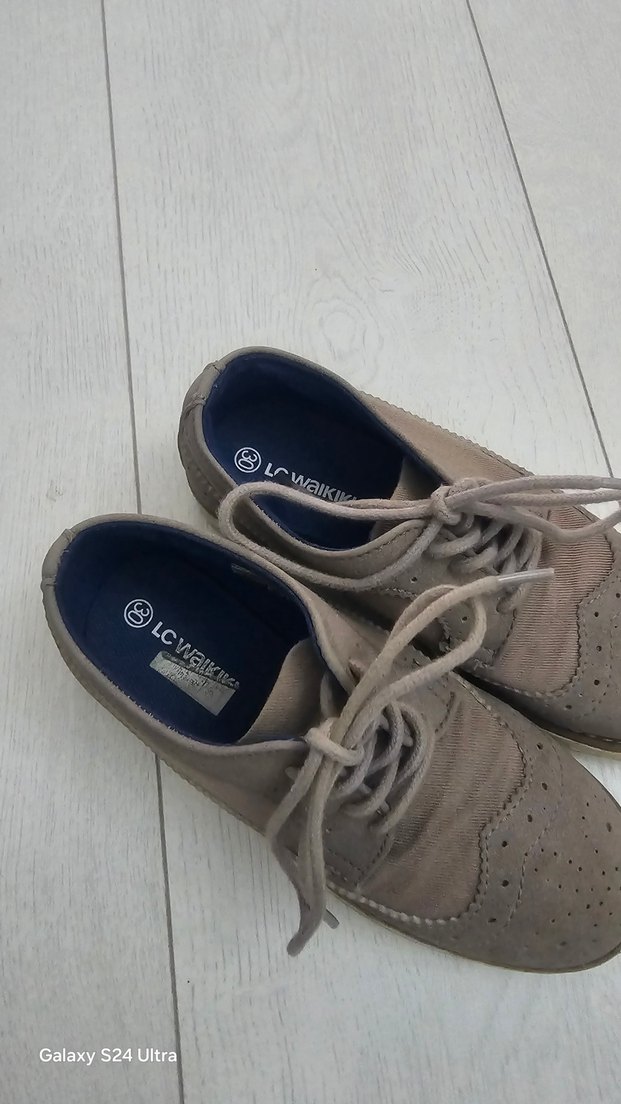 Bej Süet Erkek Çocuk Özel Gün Ayakkabısı - Görsel 2