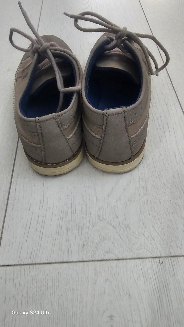 Bej Süet Erkek Çocuk Özel Gün Ayakkabısı - Görsel 5