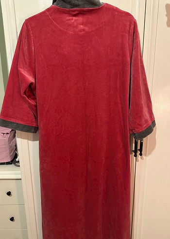 Kadife fakir kol uzun sabahlık - Görsel 6