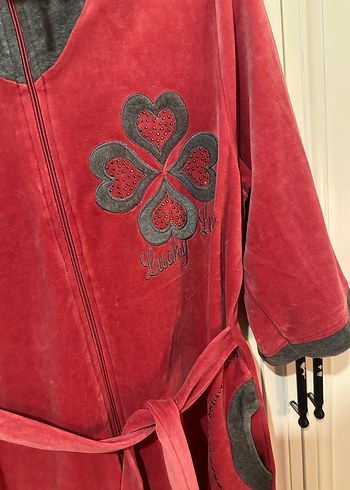 Kadife fakir kol uzun sabahlık - Görsel 3