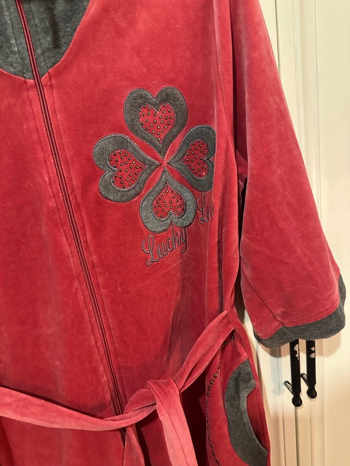 Kadife fakir kol uzun sabahlık - Görsel 3