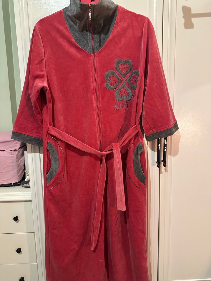 Kadife fakir kol uzun sabahlık - Görsel 2