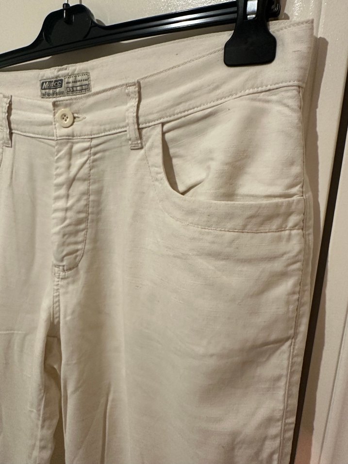 Kırık beyaz keten kapri - Görsel 4