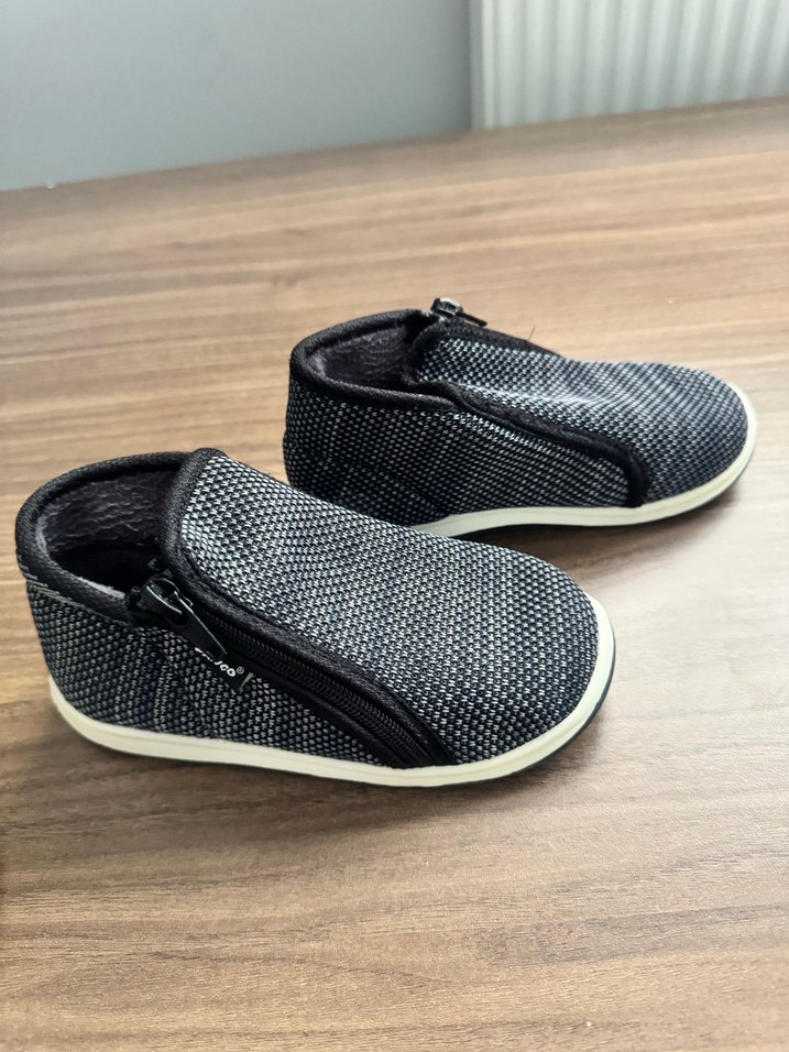 Gri Erkek Spor Tarzı Tokalı patik - Görsel 2