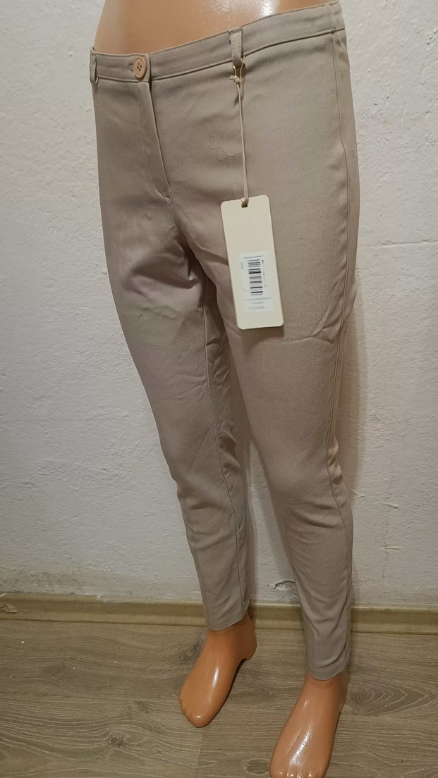 Bej Regular Fit Kumaş Kadın Pantolon - Görsel 2