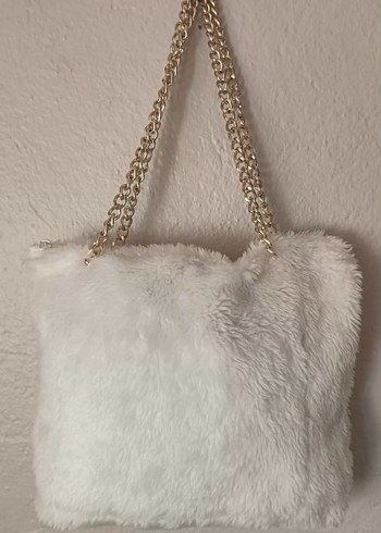 yeni sezon yumuşacık peluş zincirli kol çantası - Görsel 2