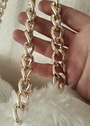 yeni sezon yumuşacık peluş zincirli kol çantası - Görsel 5