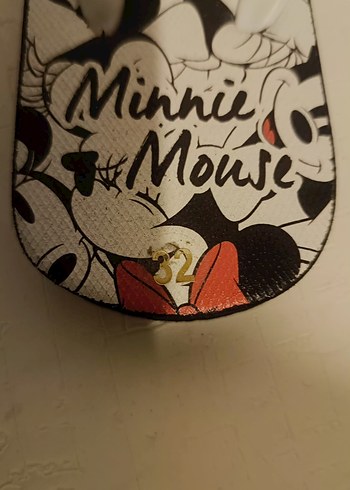 32 numara Minnie mouse'lu parmak arası terlik - Görsel 6