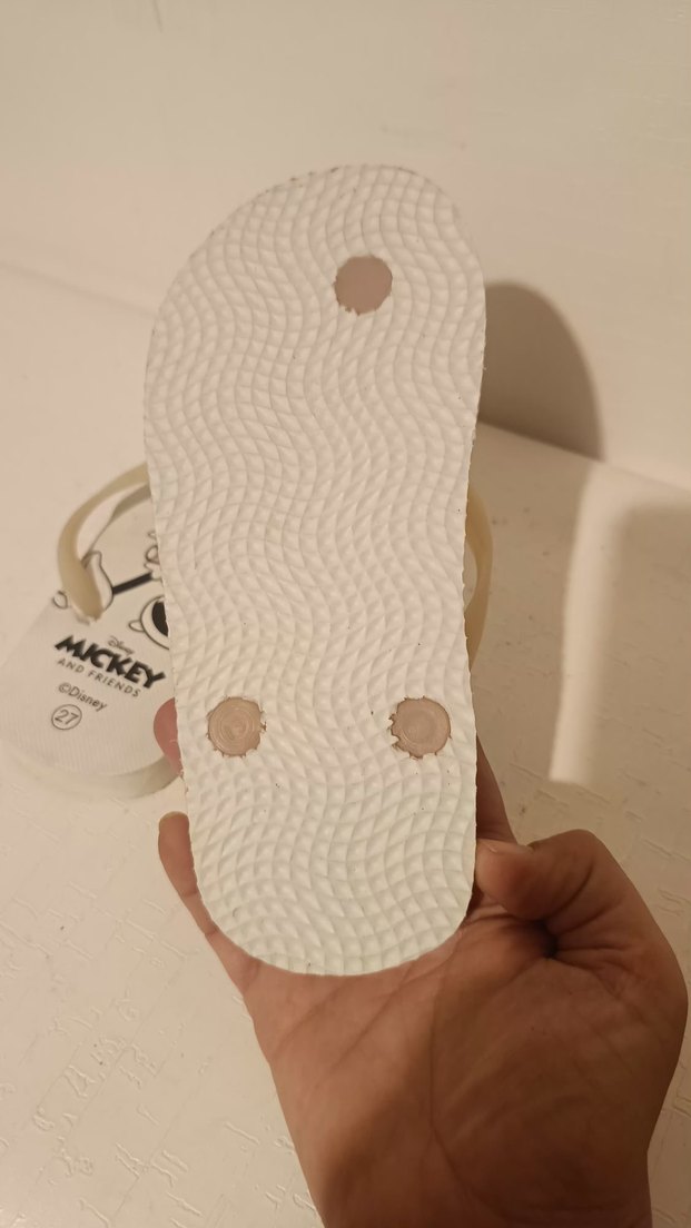 Beyaz Minnie Baskılı Kız Terliği - Görsel 4