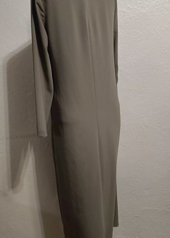 Gri Kadın Uzun Salaş Elbise - Görsel 6