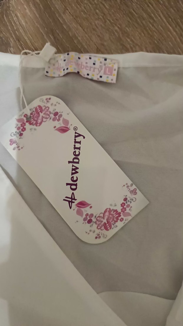 Drapeli V Yaka Kolsuz Mini Bluz - Görsel 5