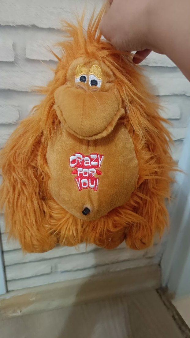 Renkli Kahverengi Peluş Oyuncak Orangutan - Görsel 3