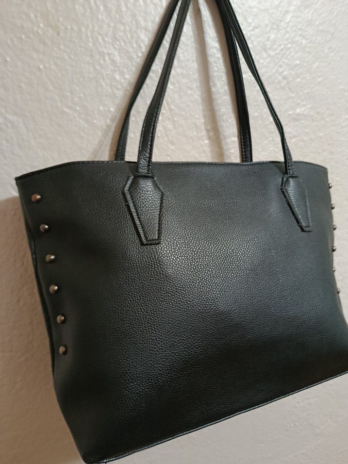 Siyah Deri Kadın Çanta - Görsel 3