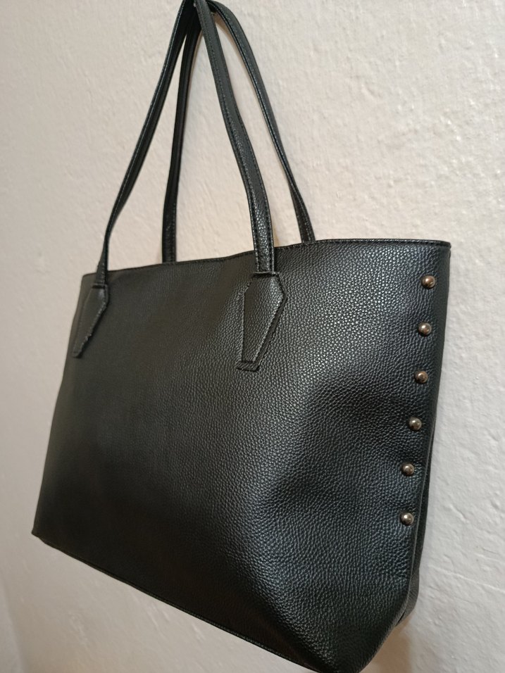 Siyah Deri Kadın Çanta - Görsel 2