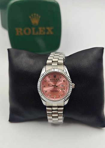Pembe Kadranlı Rolex kadın Saati