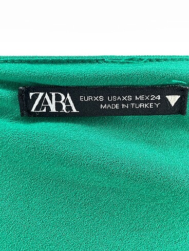 xs Beden yeşil Renk Zara Kısa Elbise %70 İndirimli.