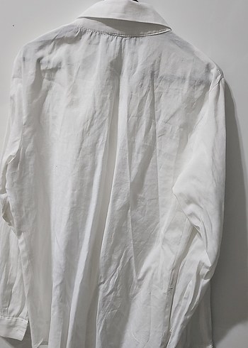 Kadın Beyaz vücuda kturan gömlem - Görsel 2