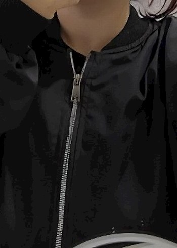 Siyah Bomber Kadın Ceket - Görsel 3