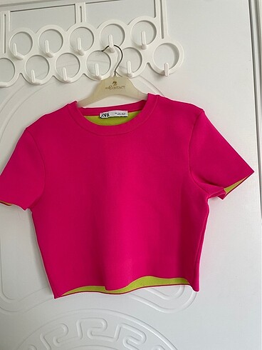 Zara Zara Pembe Crop