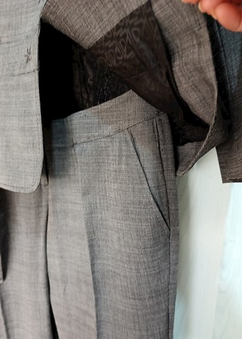 Kadın Gri Düğmeli Midi Takım İpekyol - Görsel 3