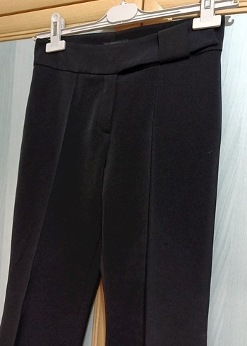 Siyah uzun Kadın Kumaş Pantolon - Görsel 4