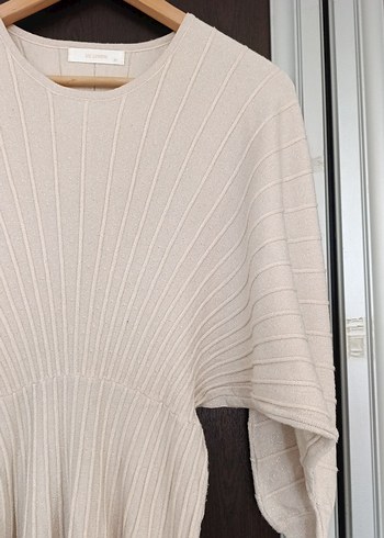 Bej Pilili triko Avrupa ürün,Kadın elbise - Görsel 3