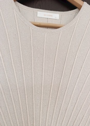 Bej Pilili triko Avrupa ürün,Kadın elbise - Görsel 4