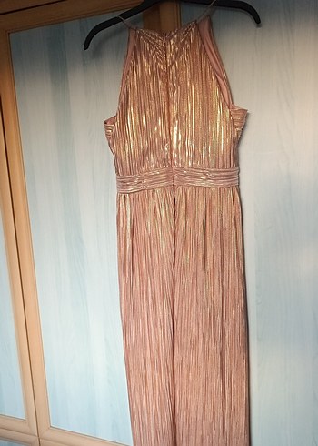 Parlak dore, Uzun Abiye Elbise. özel günlerde fark yaratın - Görsel 4