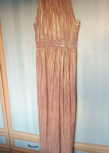 Parlak dore, Uzun Abiye Elbise. özel günlerde fark yaratın - Görsel 3