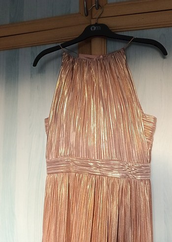 Parlak dore, Uzun Abiye Elbise. özel günlerde fark yaratın - Görsel 2