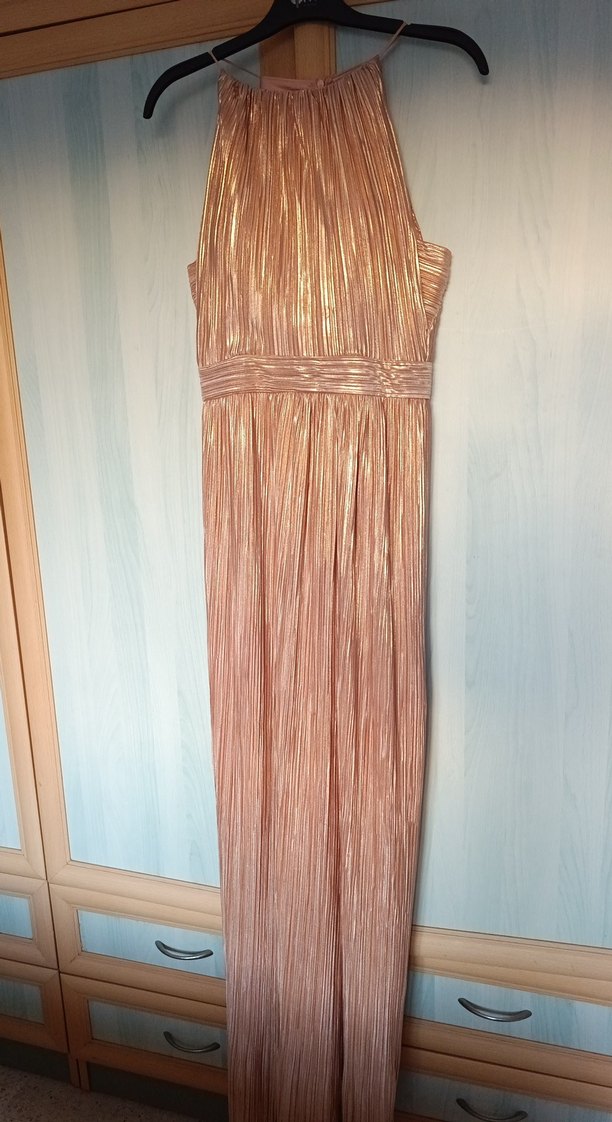 Parlak dore, Uzun Abiye Elbise. özel günlerde fark yaratın - Görsel 3