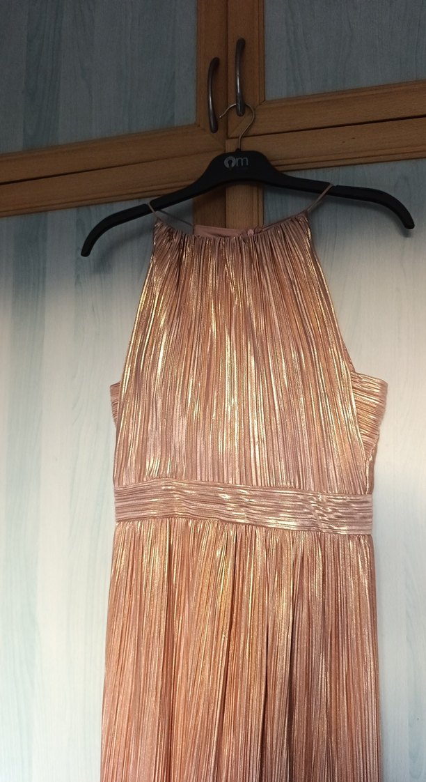 Parlak dore, Uzun Abiye Elbise. özel günlerde fark yaratın - Görsel 2