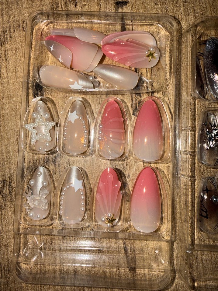 3 ADET TASARIM TAKMA TIRNAK SETİ - Görsel 3