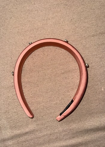 Pembe Süet Taşlı Taç - Görsel 7