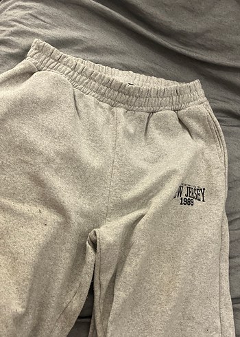 Gri Bol Kesim Kadın Eşofman Altı - Görsel 2