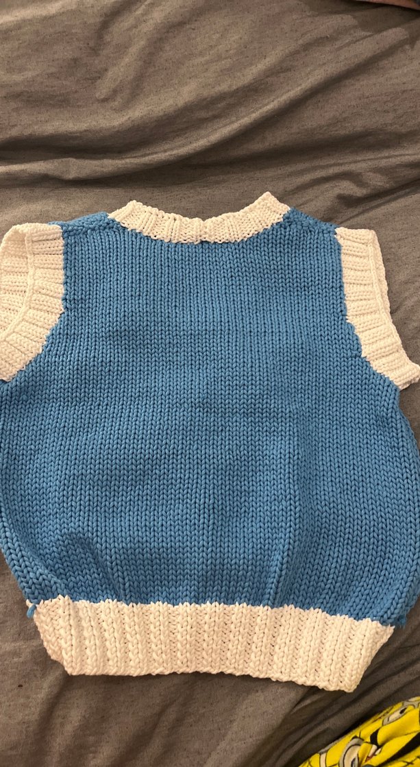 Mavi Bulut Desenli Erkek Çocuk Süveter - Görsel 3