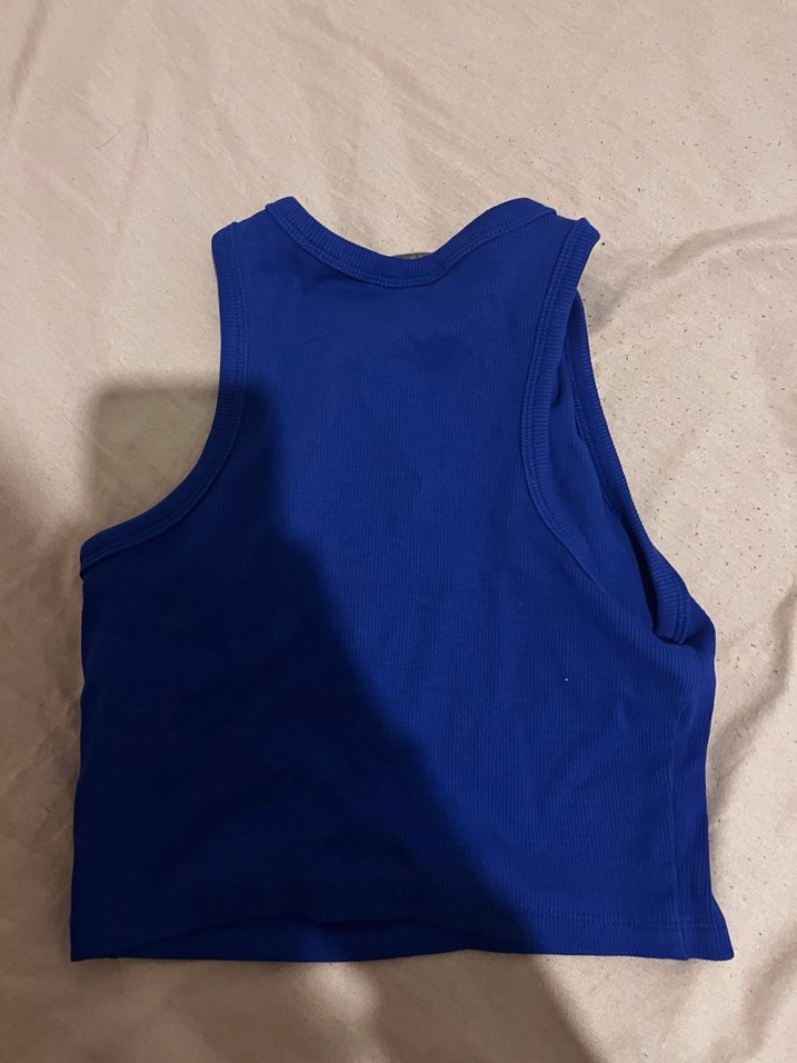 Kadın Koyu Mavi Yüksek Yakalı Atlet - Görsel 2