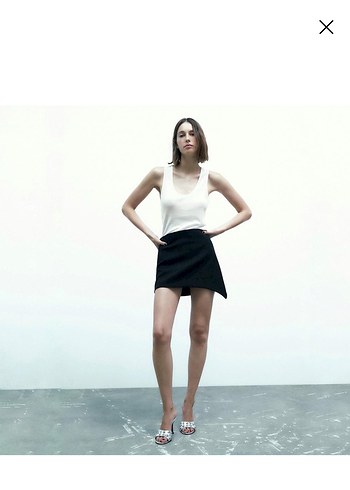 Zara Asimetrik Mini Etek