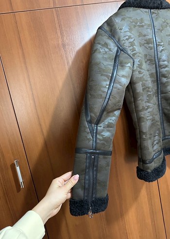 l Beden camel Renk Zara İçi Kürklü Mont