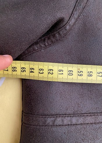 xxl Beden kahverengi Renk Mango ici full kürklü Mont
