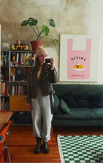 Zara Vintage Görünümlü Suni Deri Ceket