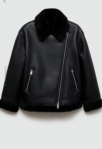 Mango İçi kürk mont - Görsel 8