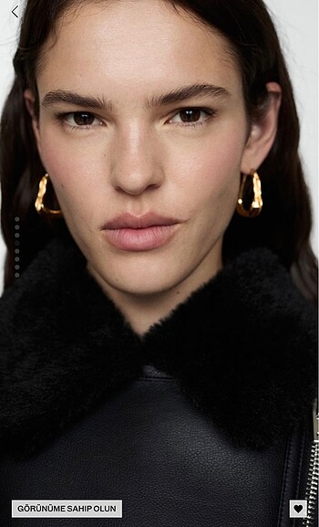 Mango İçi kürk mont - Görsel 5