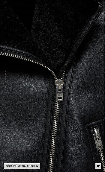 Mango İçi kürk mont - Görsel 6