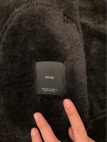 Mango İçi kürk mont - Görsel 11